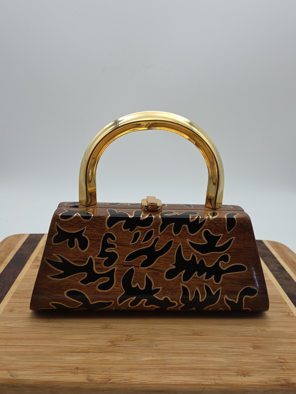 Timmy Woods Umae Acacia Wood Abstract Handbag